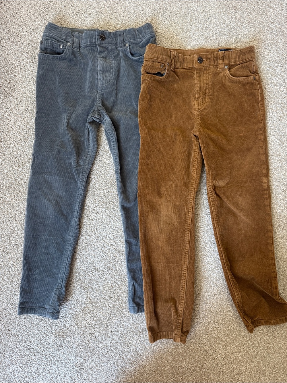 Vineyard Vines Corduroy Pants Pair — Gray & Camel